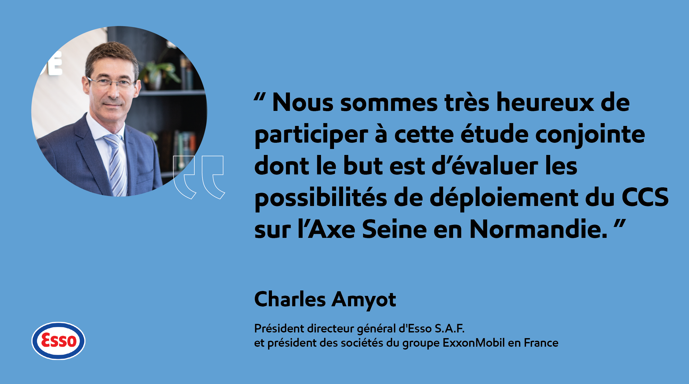 Citation de Charles Amyot sur le partenariat Air Liquide, Borealis, Esso, TotalEnergies et Yara coopèrent pour la décarbonation du bassin industriel normand