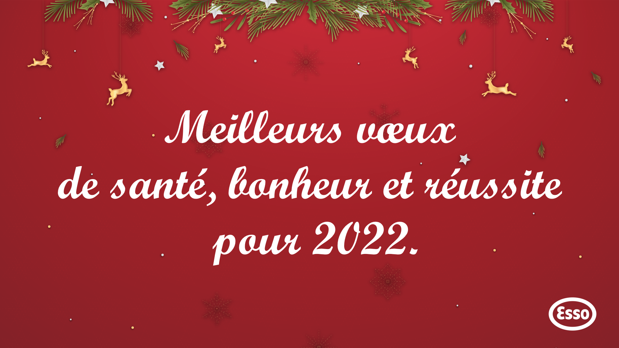 Message de vœux pour l'an 2022