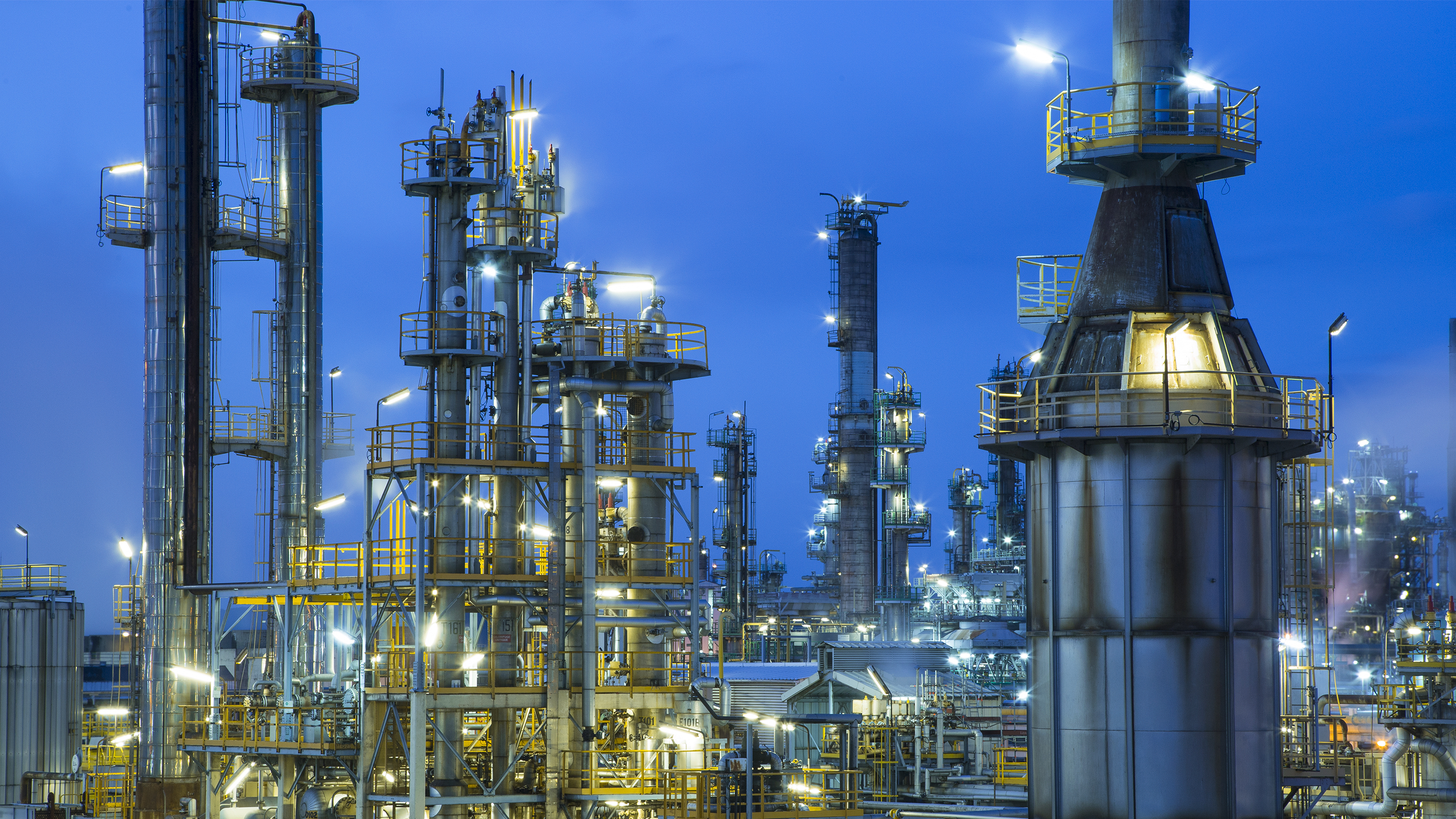 Plateforme ExxonMobil de Gravenchon en région Normandie