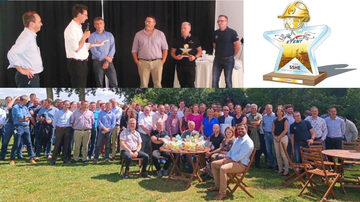 Remise des trophées SHE par Esso Raffinage