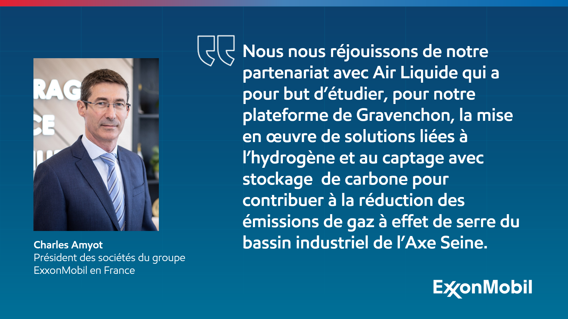 Citation de Charles Amyot sur le protocole d'accord pour le projet Air Liquide Normand'Hy