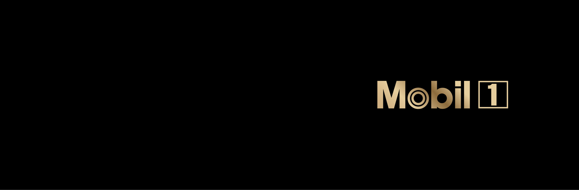 Bannière avec logo Mobil 1